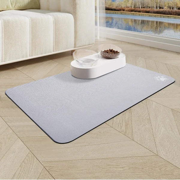 Anti-Slip Pet Food Mat, Washable, Quick Drying