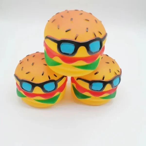Hamburger Pet Toys - Silicon Chew