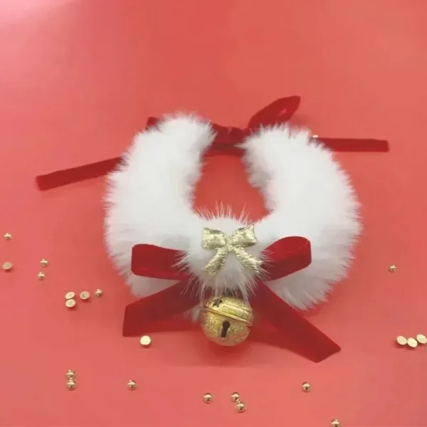 Pet Necklace Cat Christmas Bow Necklace