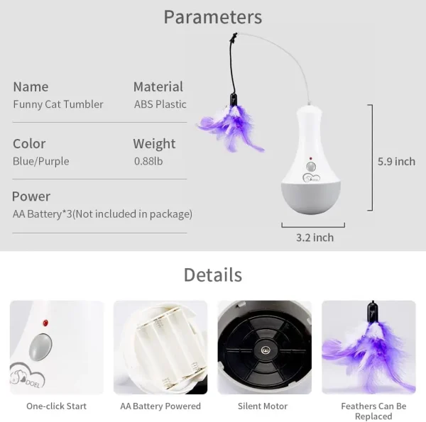 Cat Interactive Toy, Funny Feather
