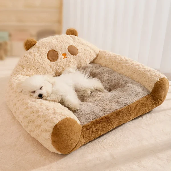HOOPET Modern Plush Pet Kennel Sofa
