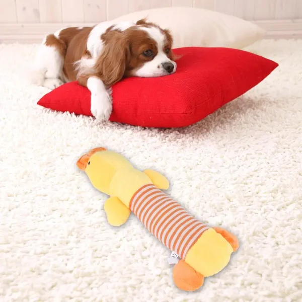 Plush Animal Chew Toy - Squeaky Puppy