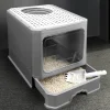 Voltsify Enclosed Cat Litter Box, High-Quality Privacy Space Featuring Top Filter Panel