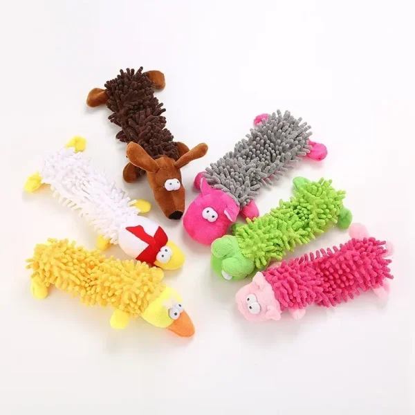 Durable Pet Plush Toy - Animal Shape