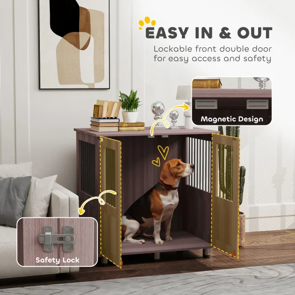 PawHut Crate Kennel Cage for Small Medium Dog