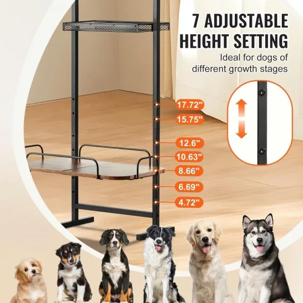 Storage Pet Feeding Station and Toy Organizer