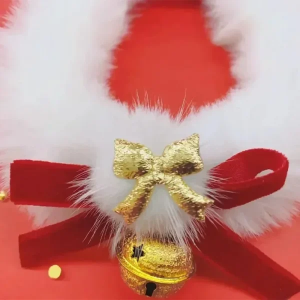Pet Necklace Cat Christmas Bow Necklace
