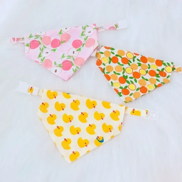 Fruit Printting Bandanas For Dog, Cat - Triangle Adjustable Scarf