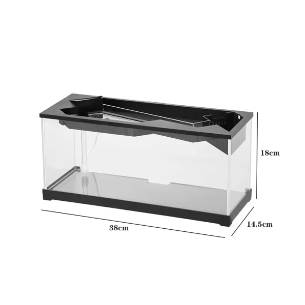 Small Fish Tank Aquarium Tank with Build-in Light