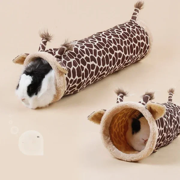 Tunnel Toy -  Giraffe Shape for Bunny, Hamster, Guinea Pig