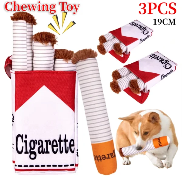 Cigar Imitation, Dog Toy for Chewing, Teething