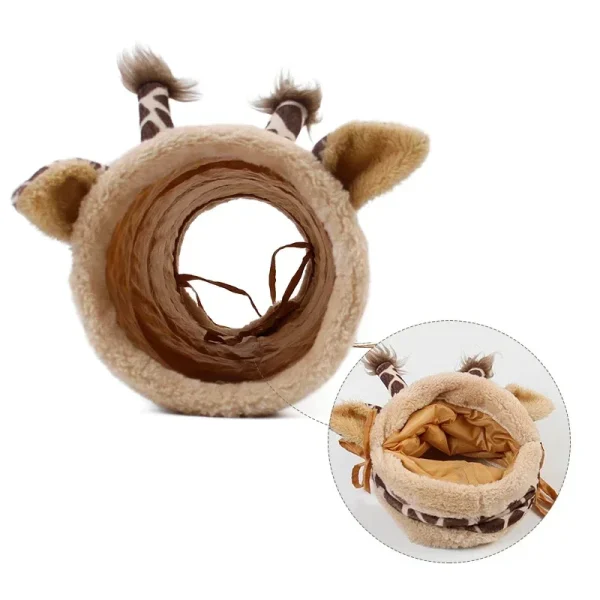 Tunnel Toy -  Giraffe Shape for Bunny, Hamster, Guinea Pig