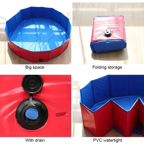 Pet Pool Foldable Dog Bath Swimming Pool - 160*30cm/120*30cm/ 80*20cm