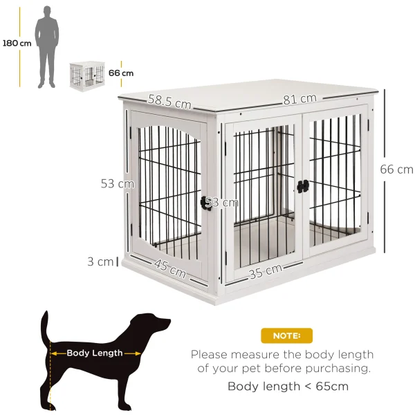Dog Crate - End Table Design for Medium Dog