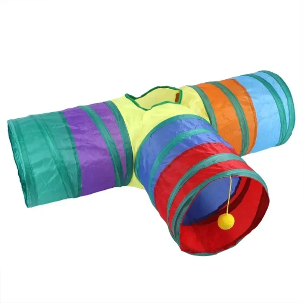 Cat Rainbow Three way Tunnel