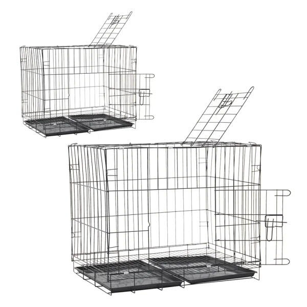 Tieker Pet Fence With Bottom Tray and 2 Doors