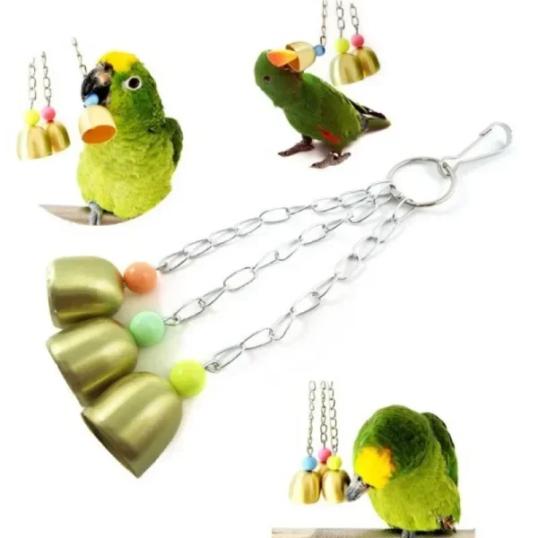 Parrots Toy -  Bells with Hanging Swing