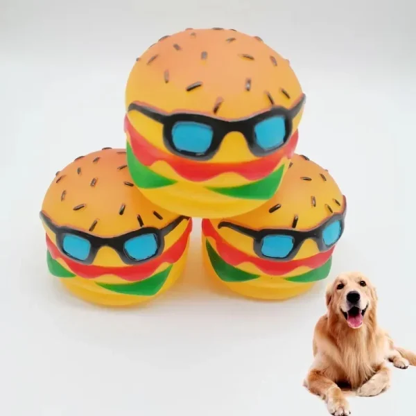 Hamburger Pet Toys - Silicon Chew