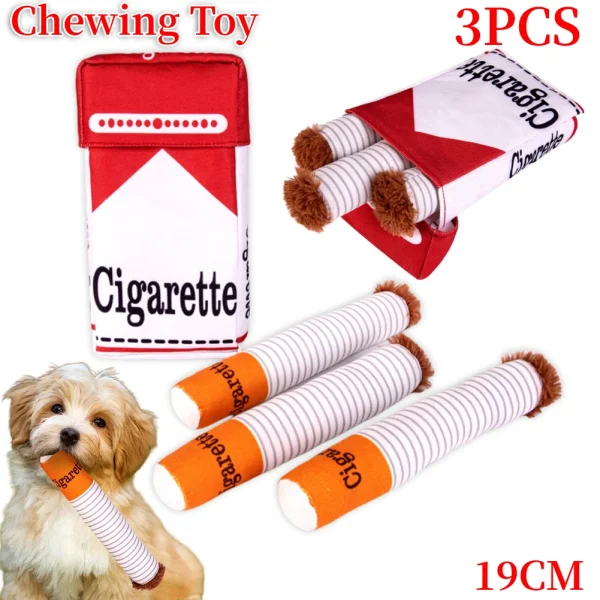Cigar Imitation, Dog Toy for Chewing, Teething