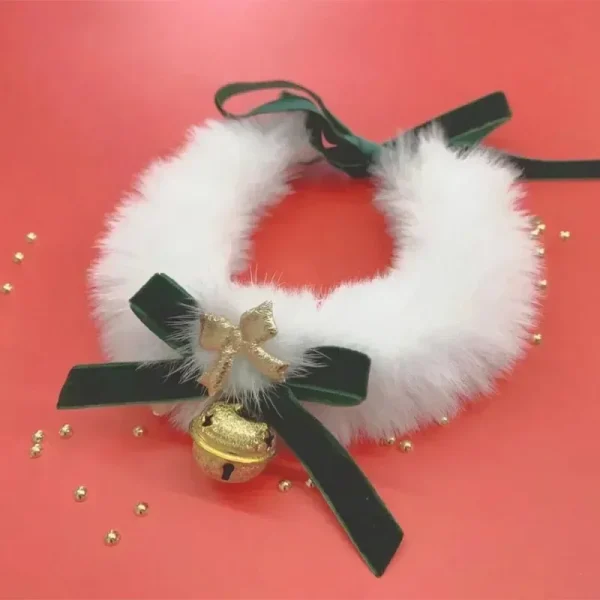 Pet Necklace Cat Christmas Bow Necklace