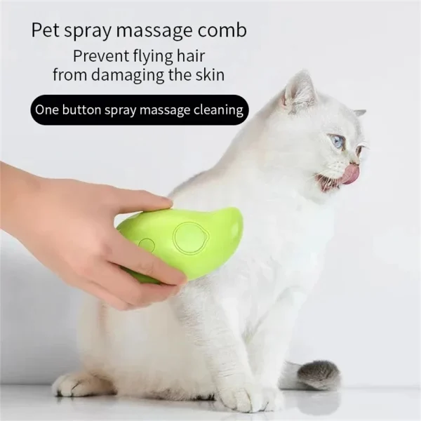 3 In 1 Cat Steam Brush - Hair Removal Comb