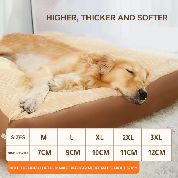 HOOPET Dog Kennel Winter Warm Sleeping Mat Full Removable Washable Large Dog