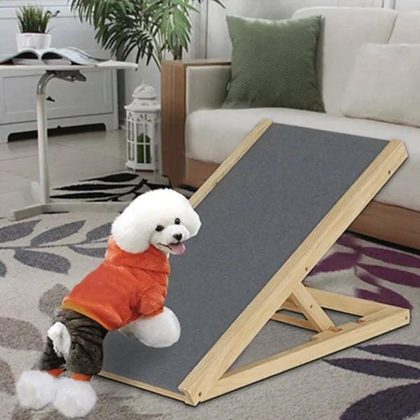 Height-Adjustable Dog Stairs for Couch/Bed Access