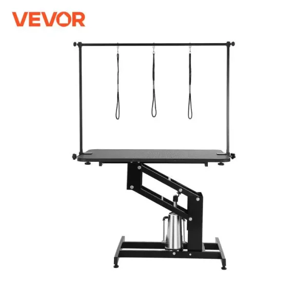 VEVOR 43" Hydraulic Pet Grooming Table 400LBS Height Adjustable