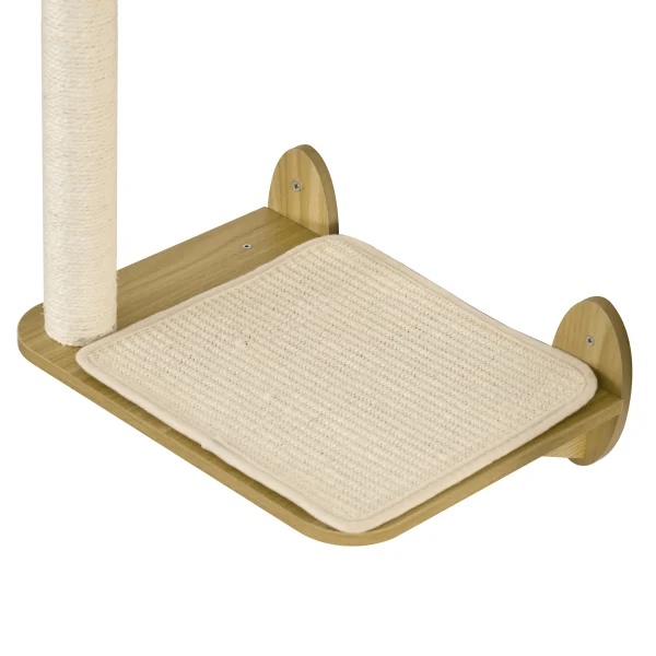 PawHut 3PCs Wall Mounted Cat Tree Shelves