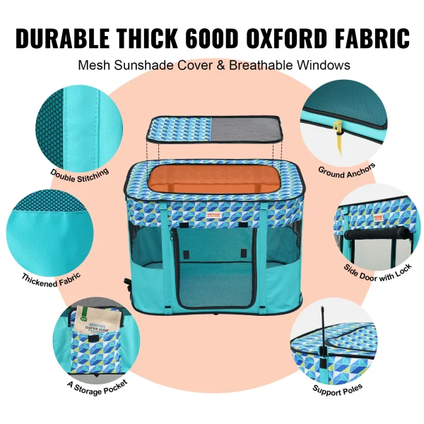 Portable Foldable Pet Playpen Tent