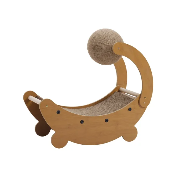 Tieker Moon Boat Shaped, Cat Scratching Board