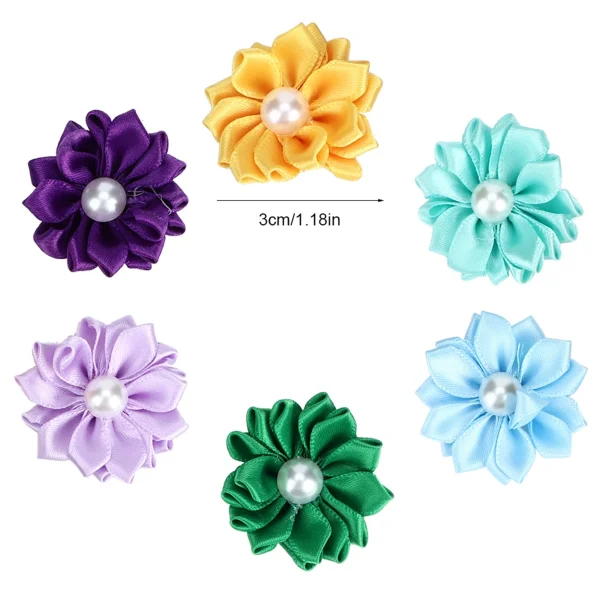 Pet Hair Grooming Accessories - Multicolor Flower