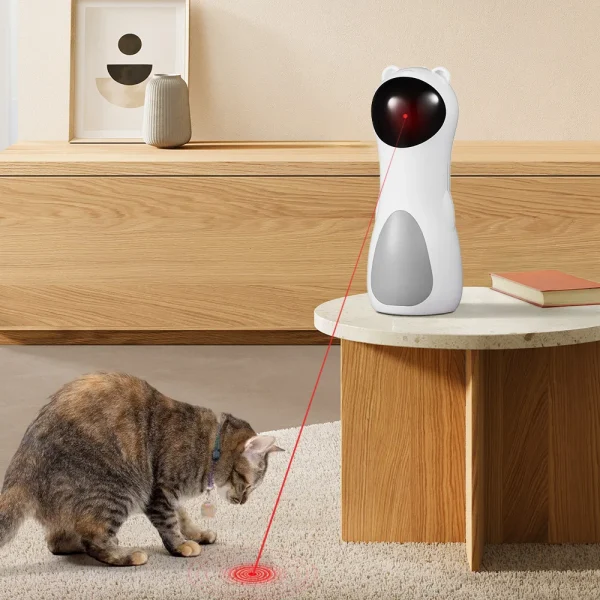 Tieker Automatic Laser Cat Toy, Entertainment Smart Laser Toy USB Charging
