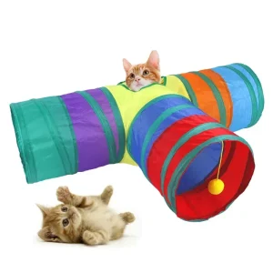 Cat Rainbow Three way Tunnel