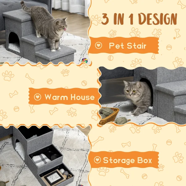 3 Step Cat Steps for Bed