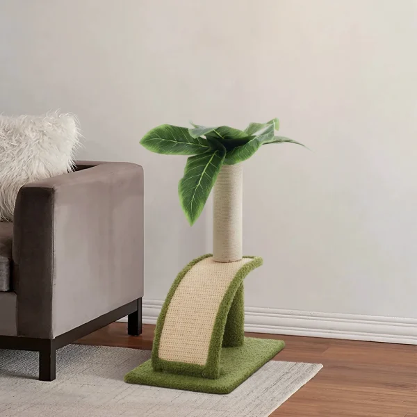 Tieker Green Tree Sisal Slope Cat Scratching Post