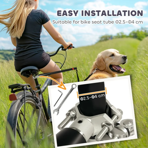 Dog Lead for Bicycle, Easy Installation, for Cycling, Training