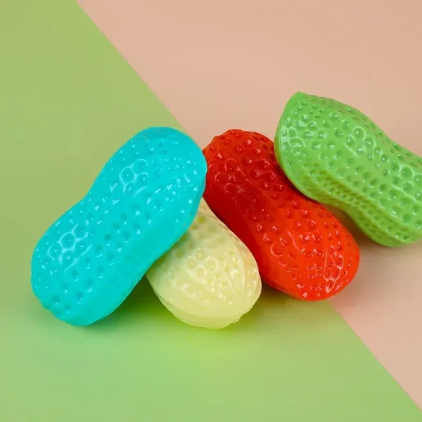 Pet Peanut Teeth Grinding Toy TPR Bite Resistant Toy