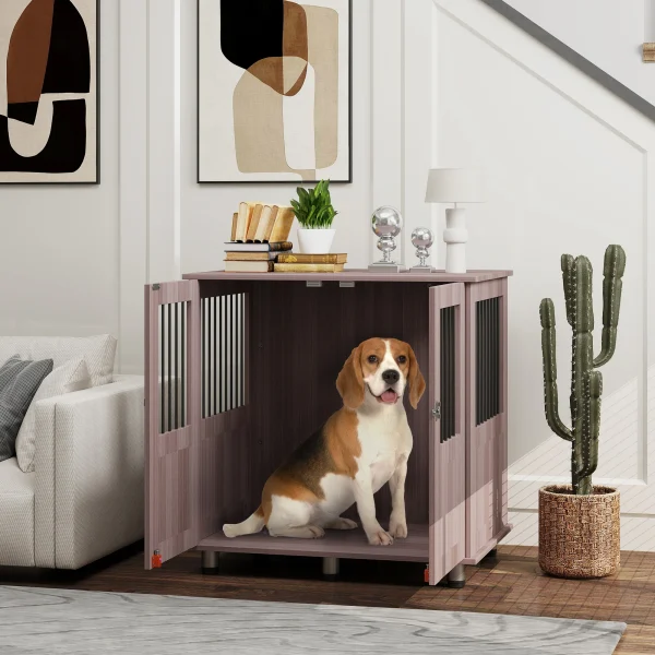 PawHut Crate Kennel Cage for Small Medium Dog