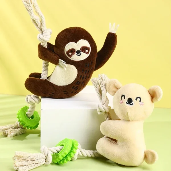Squeaky Interative Toy - Bear, Monkey Playing Training Accessories
