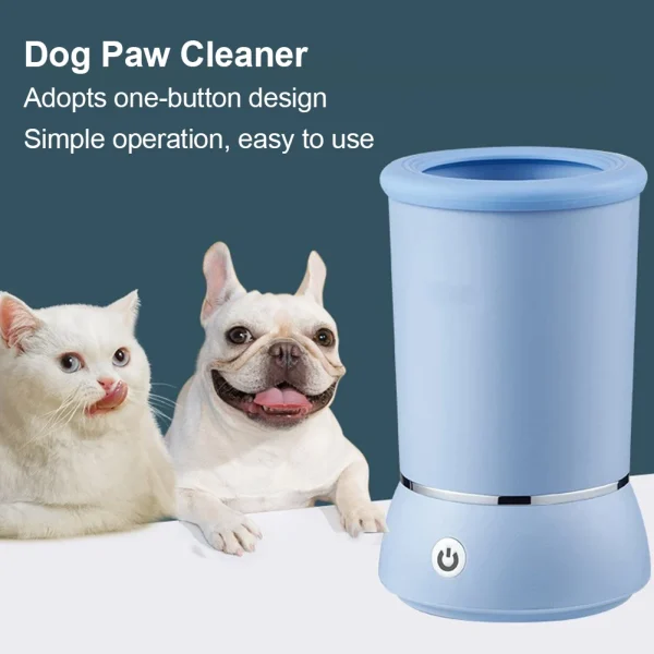 Automatic Dog Paw Cleaner with Soft Silicone Brush