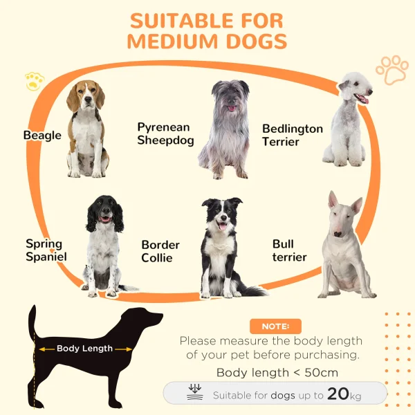 PawHut Dog Crate Furniture with Removable Cushion