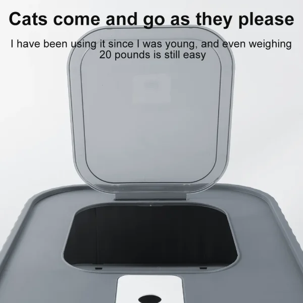 Large Cat Litter Box - Odor-Resistant, Fully Enclosed