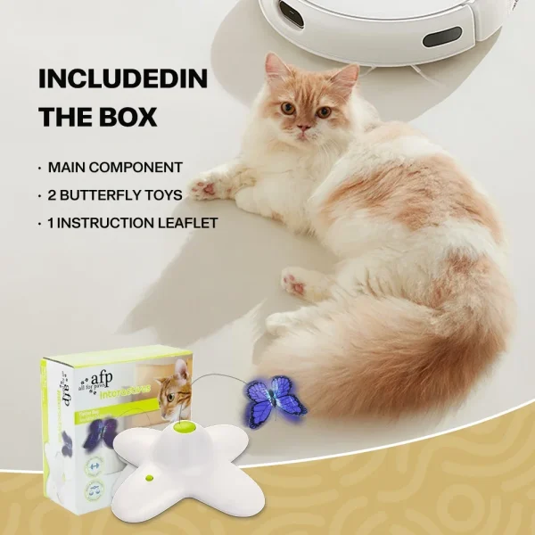 Cat Toy, Flutter Bug Interactive Electronic Cat Stimulating Toy