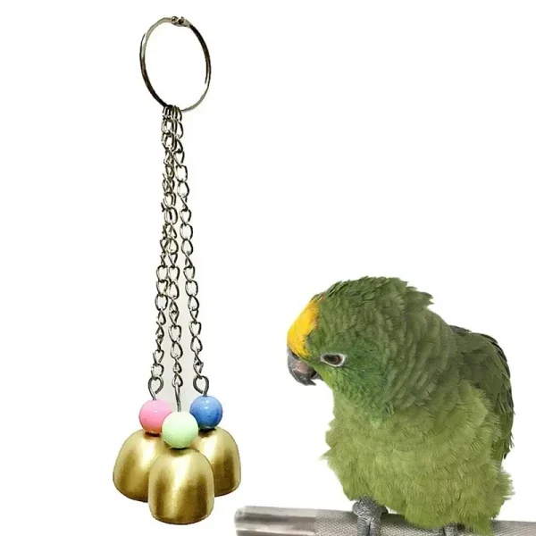 Parrots Toy -  Bells with Hanging Swing