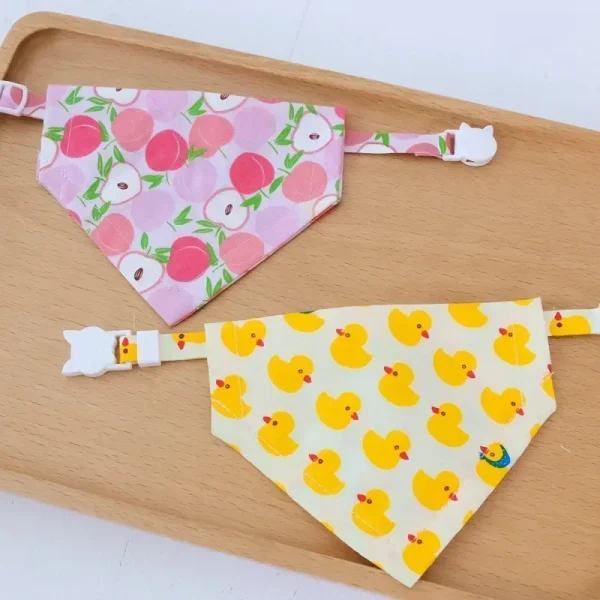 Fruit Printting Bandanas For Dog, Cat - Triangle Adjustable Scarf