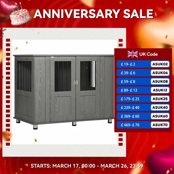Dog Crate Kennel Cage for Extra Large Dog