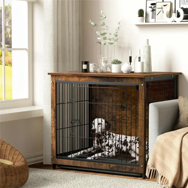 Pet Cage Kennels with 2 Doors and Removable Tray
