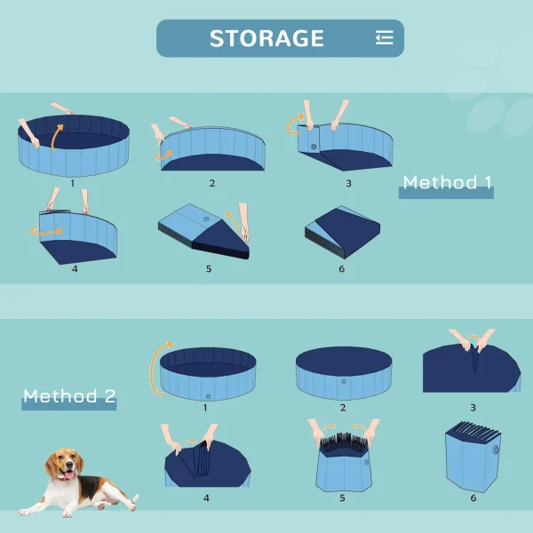 PawHut Pet Paddling Pool Indoor/ Outdoor