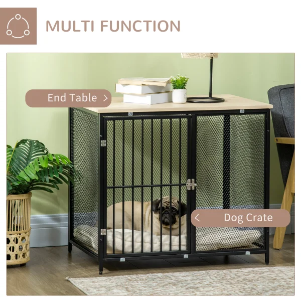 Dog Crate Furniture with Soft Cushion, for Indoor Use